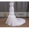 Elegant Sweetheart Sleeveless Long Wedding Dress With Long Train